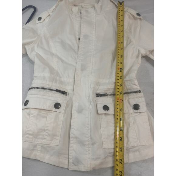 Wet Seal Jacket Military Tactical Woman Sz S Safari Utility Retro Australian Y2k - Picture 11 of 14